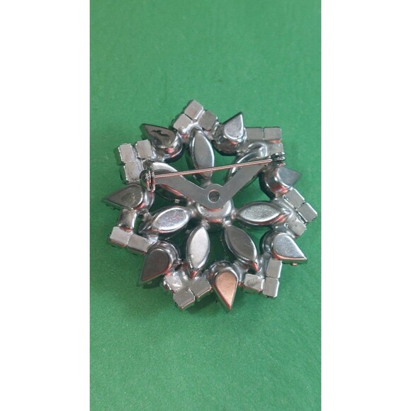 Cute cookie lee blue flowers ab rhinestone necklace+ bonus unsigned brooch - Picture 9 of 11